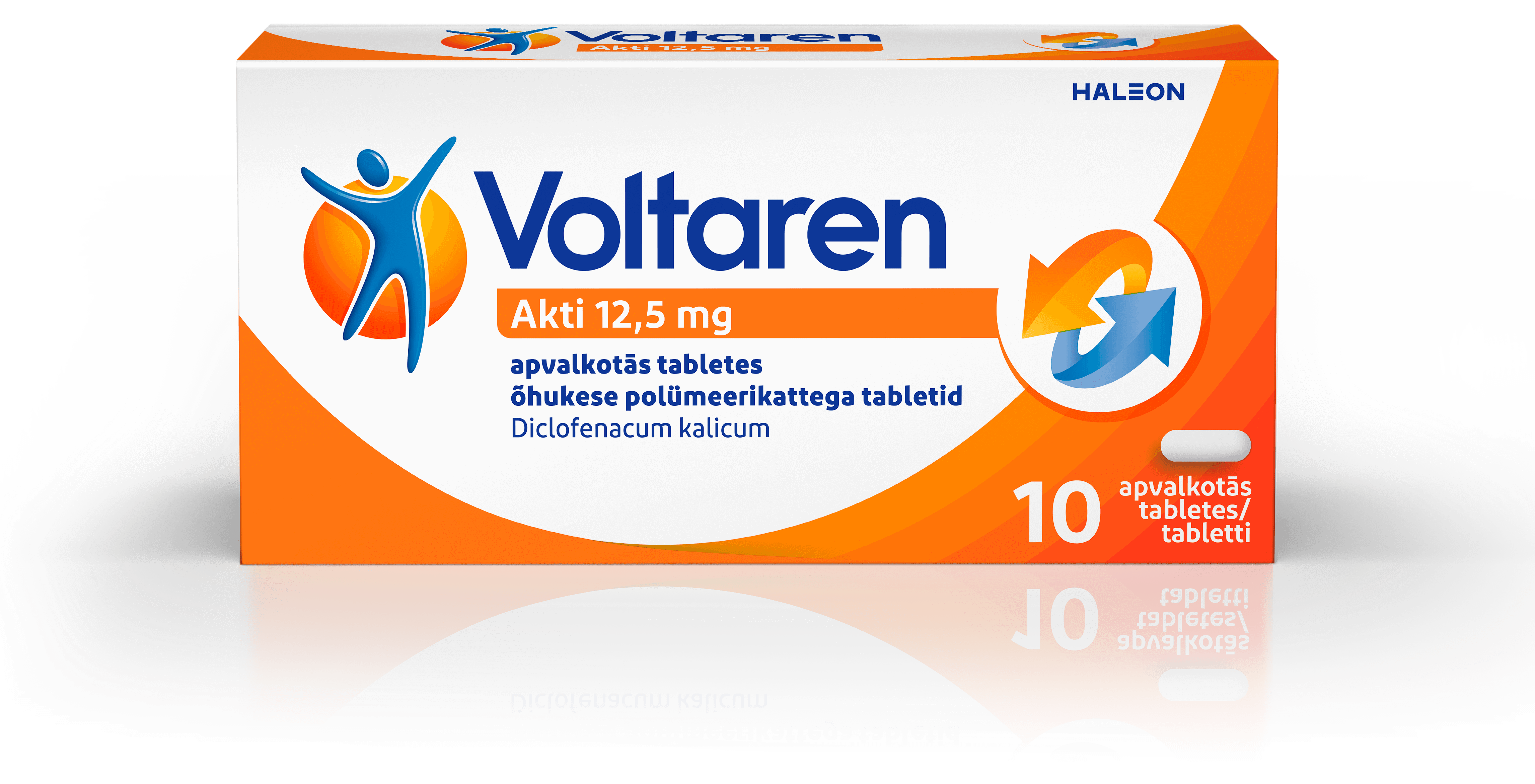 Voltaren Akti 12,5 mg õhukese polümeerikattega tabletid (diklofenakkaalium)